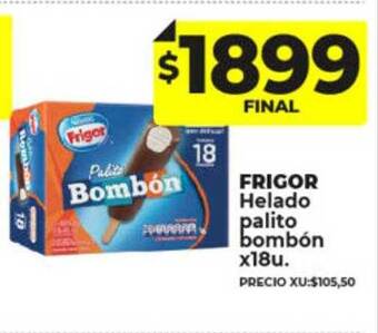 Supermayorista Vital Frigor helado palito bombón oferta