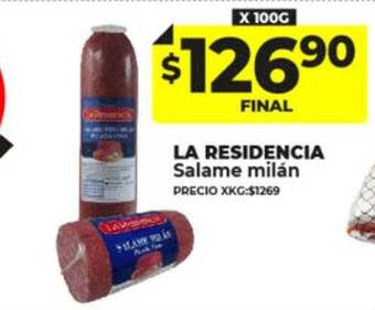 Supermayorista Vital La residencia salame milán oferta