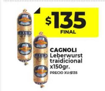 Supermayorista Vital Cagnoli leberwurst tradicional oferta