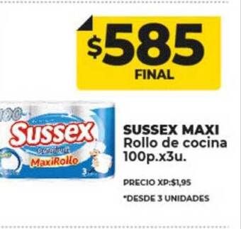 Supermayorista Vital Sussex maxi rollo de cocina oferta