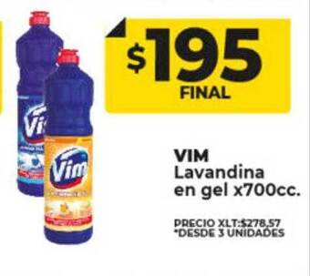 Supermayorista Vital Vim lavandina en gel oferta
