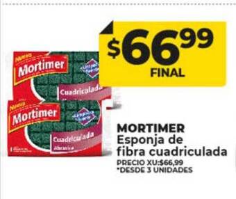 Supermayorista Vital Mortimer esponja de fibra cuadriculada oferta
