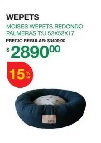 Puppis Moises Wepets Redondo Palmeras Wepets oferta