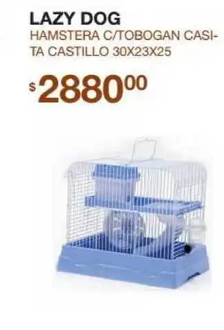 Puppis Hamstera C-tobogan Casita Castillo 30X23X25 Lazy Dog oferta