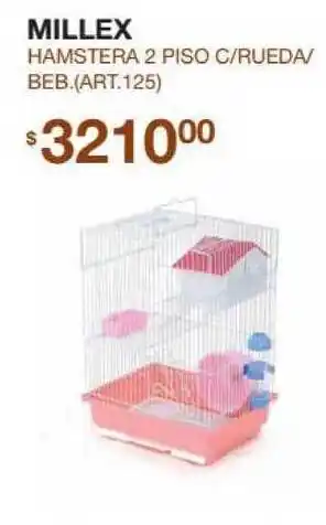 Puppis Hamstera 2 Piso C-rueda-beb. Millex oferta