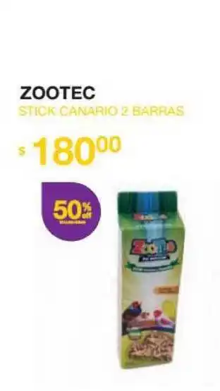 Puppis Stick Canario 2 Barras Zootec oferta