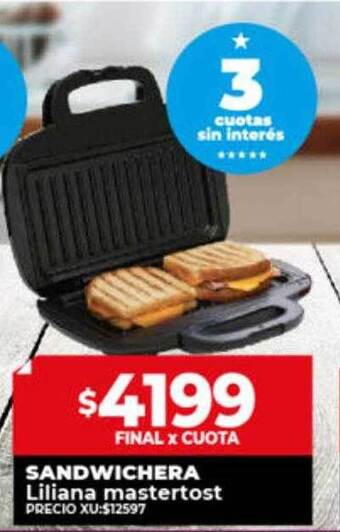 Supermayorista Vital Sandwichera liliana mastertost oferta