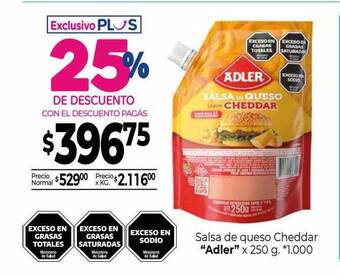 La Anonima Salsa de queso cheddar oferta