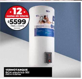Supermayorista Vital Termotanque bgh eléctrico 95l oferta