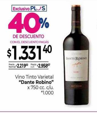 La Anonima Vino tinto varietal oferta