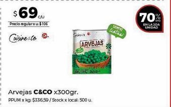 Disco Arvejas c&co x 300g oferta