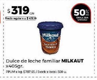 Disco Dulce de leche milkaut oferta
