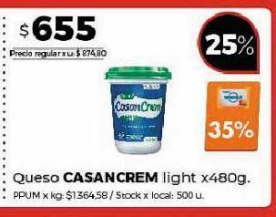 Disco Queso casancrem oferta