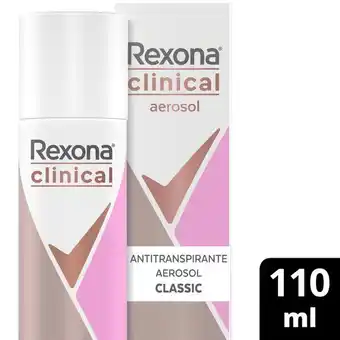 Supermercados DIA Desodorante antitranspirante rexona clinical women en aerosol 110 ml. oferta