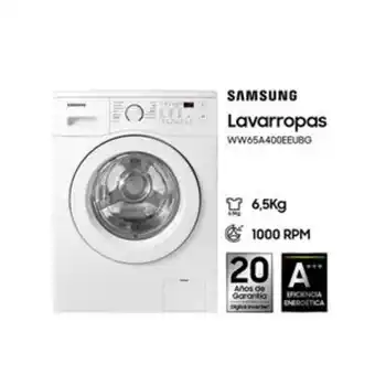 Frávega Lavarropas inverter samsung ww65a4000eeu 6,5kg blanco oferta