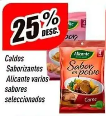 Supermercados Comodin Caldos Saborizantes Alicante varios sabores seleccionados oferta
