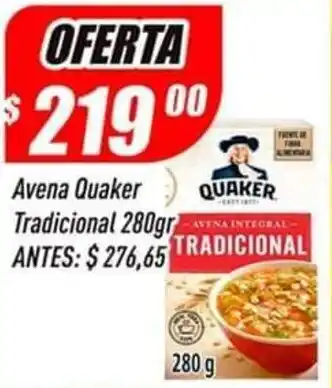 Supermercados Comodin Avena Quaker Tradicional x 280g oferta