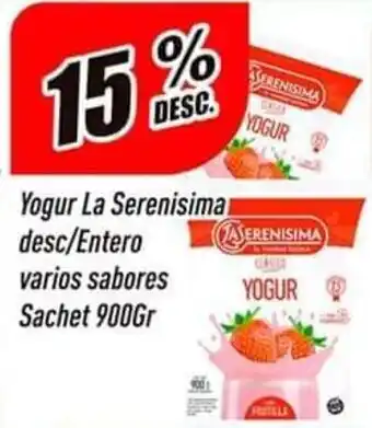 Supermercados Comodin Yogur La Serenisima Desc / Entero varios sabores x 900g oferta