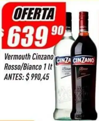 Supermercados Comodin Vermouth Cinzano Rosso / Blanco 1lt oferta