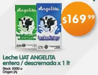 Supermercados Buenos Días Leche Entera / Descremada ANGELITA x 1lt oferta