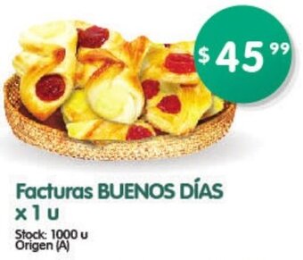 Supermercados Buenos Días Facturas BUENOS DÍAS x 1u oferta