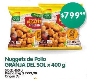 Supermercados Buenos Días Nuggets de Pollo GRANJA DEL SOL x 400g oferta