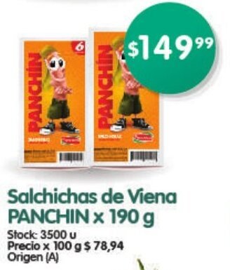 Supermercados Buenos Días Salchichas de Viena PANCHIN x 190g oferta