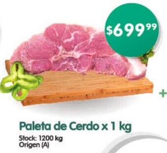 Supermercados Buenos Días Paleta de Cerdo x 1kg oferta