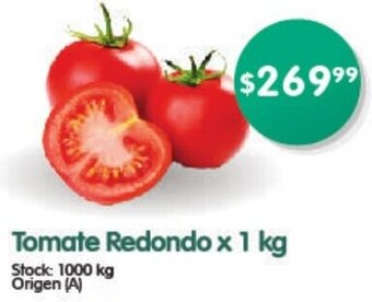 Supermercados Buenos Días Tomate Redondo x 1kg oferta