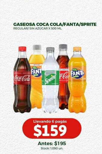 Super MAMI Gaseosa coca cola fanta sprite oferta