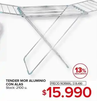 Carrefour Maxi Tender mor aluminio con alas oferta