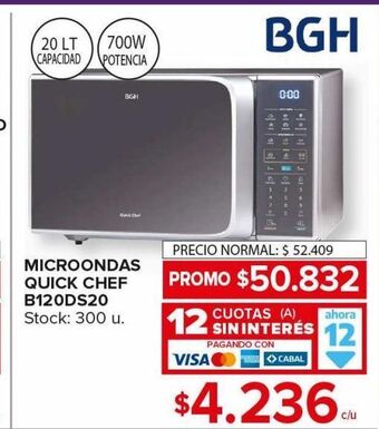 Carrefour Maxi Microondas bgh oferta