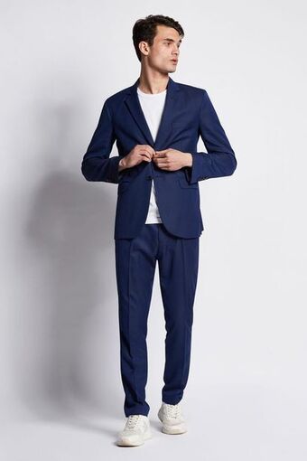 Macowens Traje entallado fantasía azul francia oferta