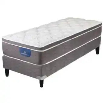 Sommier Center Sommier y colchón espuma serta barkley 1 plaza y media (100x190) oferta