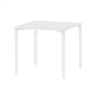 Mesa comedor dielfe milano cuadrada blanca 85x85cm