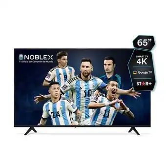 Coto Smart tv led noblex 65" 4k 91dk65x7500 androidtv oferta