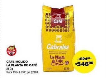 Atomo Conviene Cafe molido la planta de café oferta