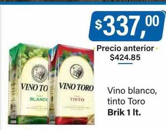 Supermercados Damesco Vino blanco tinto toro oferta