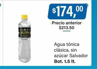 Supermercados Damesco Agua tónica clásica sin azúcar salvador oferta