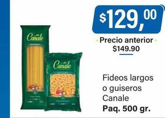 Supermercados Damesco Fideos largos o guiseros canale oferta