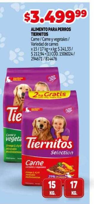 Makro Alimento para perros tiernitos oferta