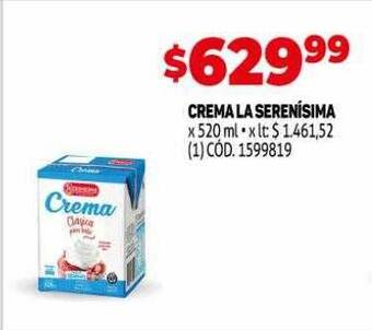 Makro Crema la serenísima oferta