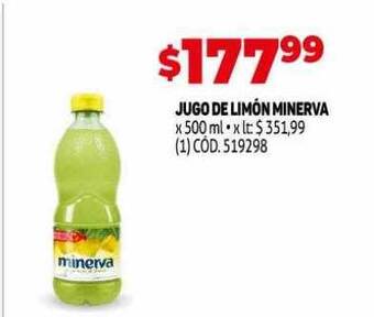Makro Jugo de limón minerva oferta