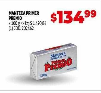 Makro Manteca primer premio oferta