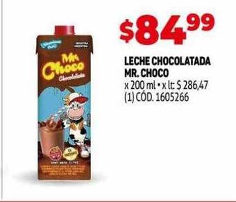Makro Leche chocolatada mr. choco oferta