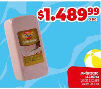 Makro Jamón cocido la casona oferta