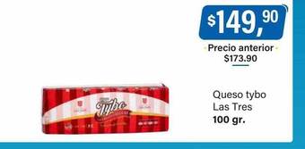 Supermercados Damesco Queso tybo las tres oferta