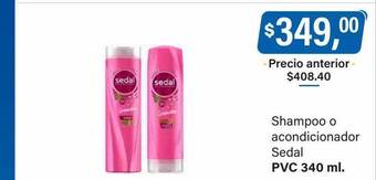 Supermercados Damesco Shampoo o acondicionador sedal oferta
