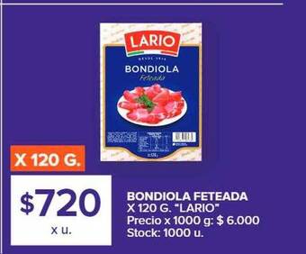 Carrefour Bondiola feteada oferta