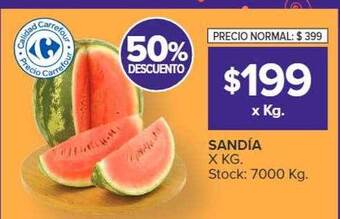 Carrefour Sandía oferta